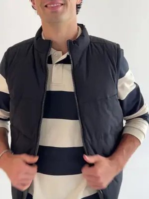Finn Reversible Vest Black