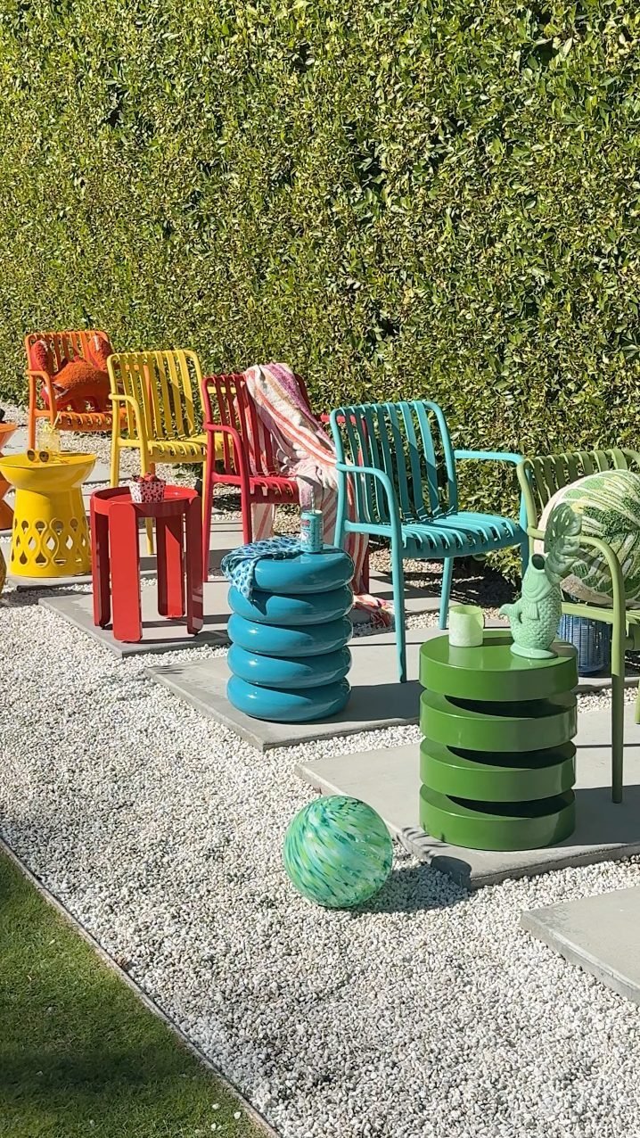 Salina Plastic Outdoor Stacking Chair Set of 4 - World Market