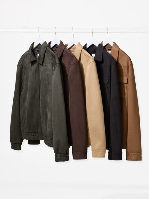 Sutherland Faux Suede Jacket Chocolate