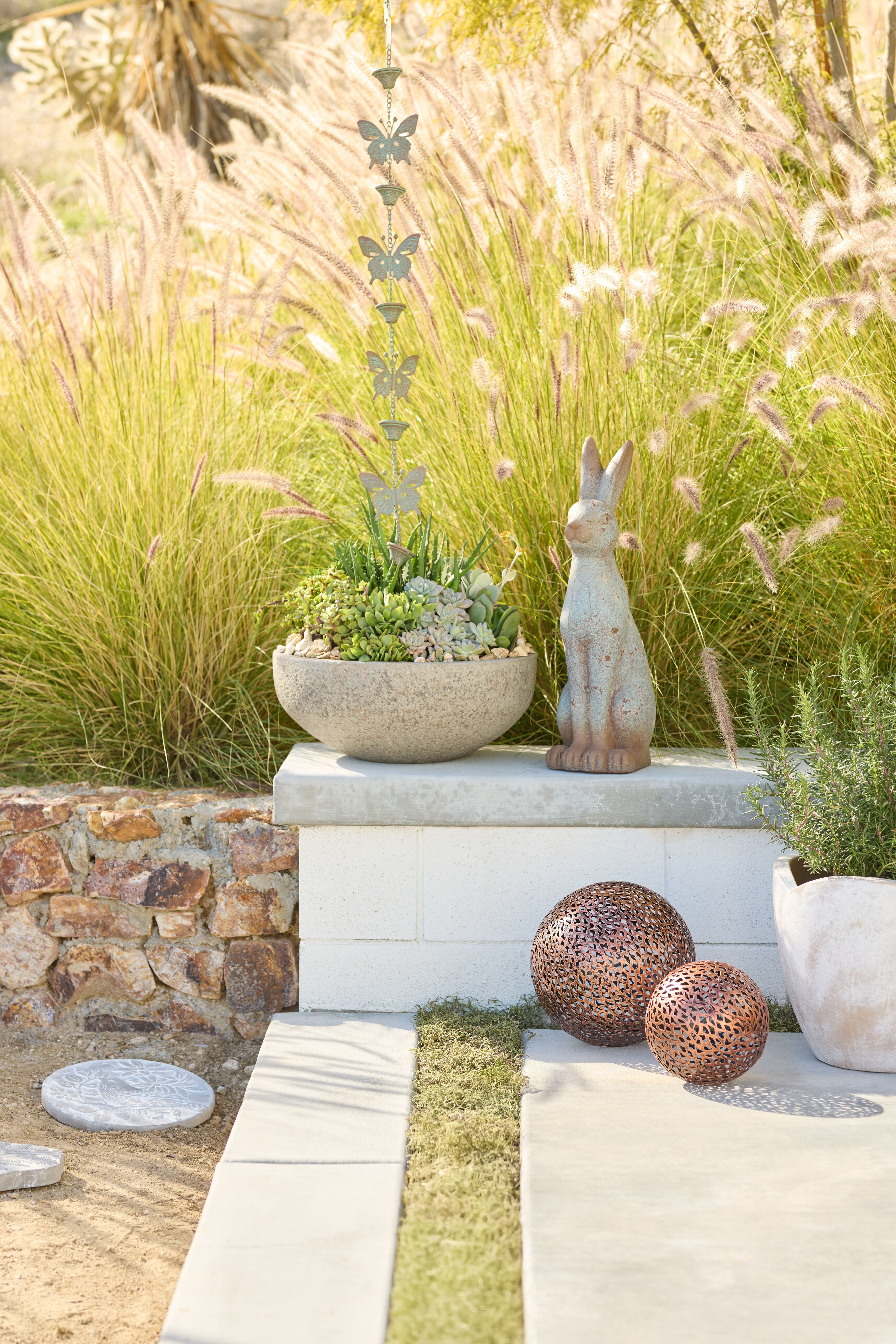 Lianna Whitewash Terracotta Tulip Outdoor Planter - World Market