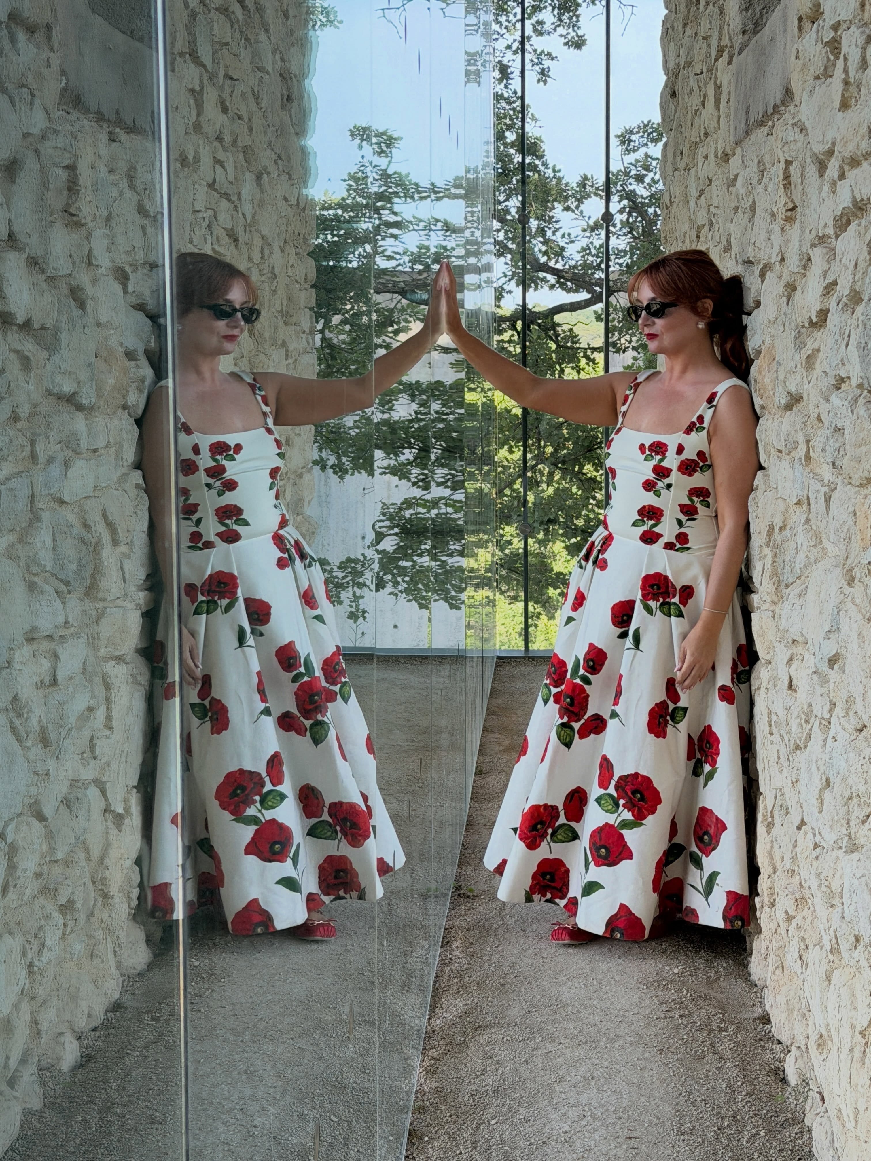 ADLEY DROP WAIST DRESS in SUMMER POPPY | ALICE + OLIVIA