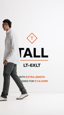 Johnny Bigg Tall: BUILT DIFFERENT.

Every piece in our tall range carries extra length where it matters — sleeves, torsos, inseams. No compromises, no cut-downs.

Shop Tall In-store & Online. 

#StandTallJB #TallManOutfits #BigandTall #Menswear #MensOutfits