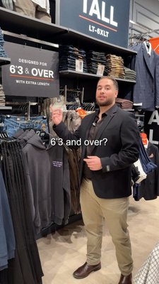 6'3" and over? Get in-store and try the range built for you.

Our tall range goes from LT all the way to 6XLT, not two sizes on a rack in the corner. The full spread, always in stock.

#JohnnyBigg #BigandTall #Menswear #TallMen #MensOutfits