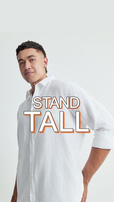 STAND TALL. Shop the range In-store and Online.

#JohnnyBigg #BigandTall #Menswear #MensOutfits #JohnnyBiggTall