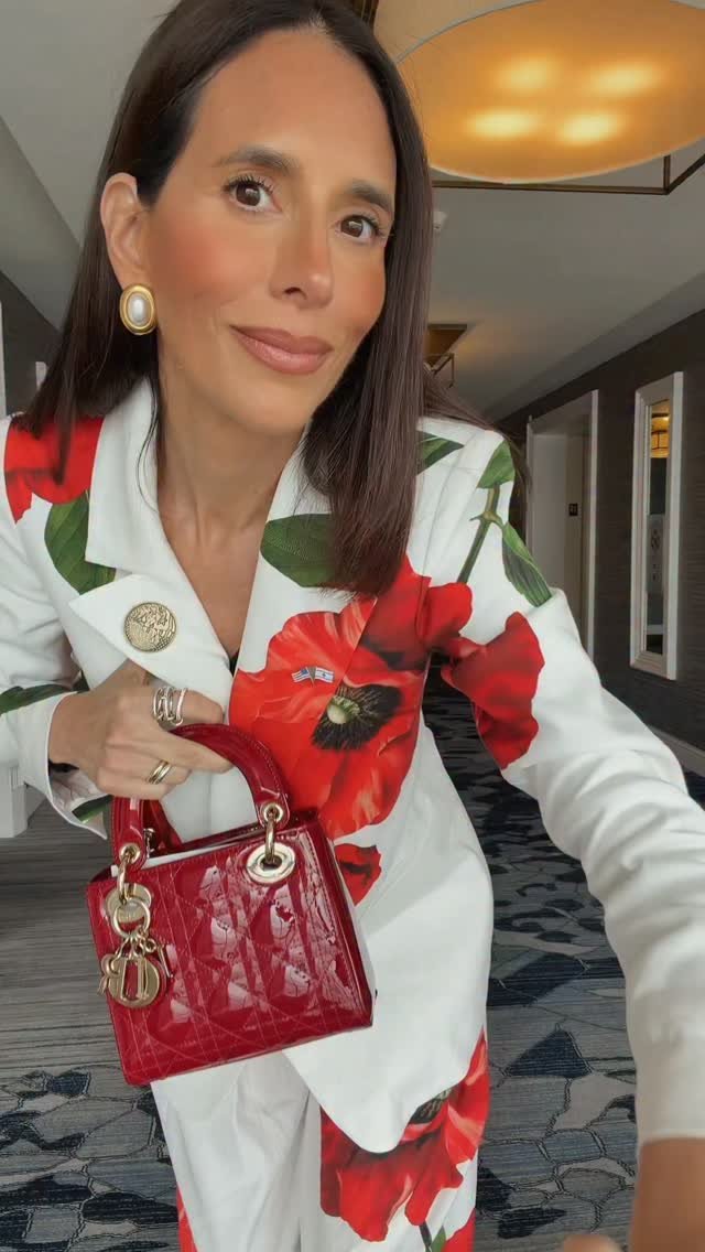 ELNA SLIM LONG BLAZER in SUMMER POPPY | ALICE + OLIVIA