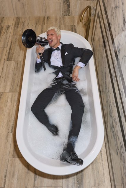 Seville Slim Tuxedo Wool Blend Suit