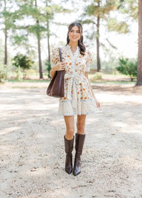 Feels Like Home Cream Floral Dress – Shop the Mint