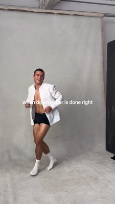 The shirt's optional. The underwear isn't.

Charlie wears our new Bamboo Comfort Trunk in Black.

#ConnorClothing