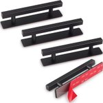 Self Adhesive Cabinet Door Handles 6" Matte Black 4-Pack
