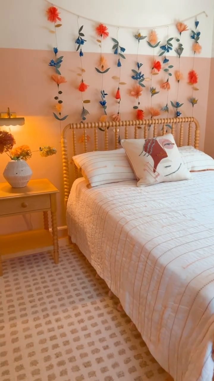 Jenny Lind Deep Brown Wood Spindle Kids Nightstand with Drawer +