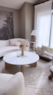 Play Gwyneth Ivory Boucle Swivel Chair by goop - video 0 of 1